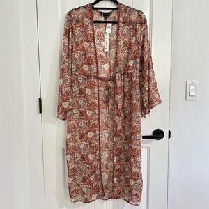 NWT Anthropologie R.—YA Floral Prints Duster